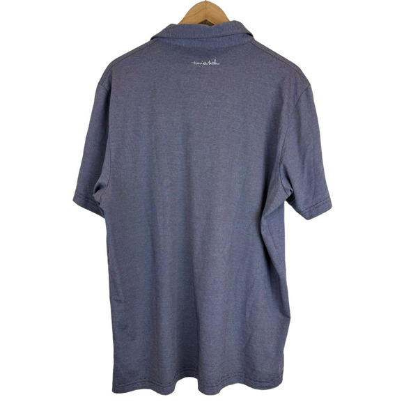 Travis Mathew Golf Polo Shirt Men's XL Periwinkle Stretch Pima Cotton Blend - Picture 6 of 6